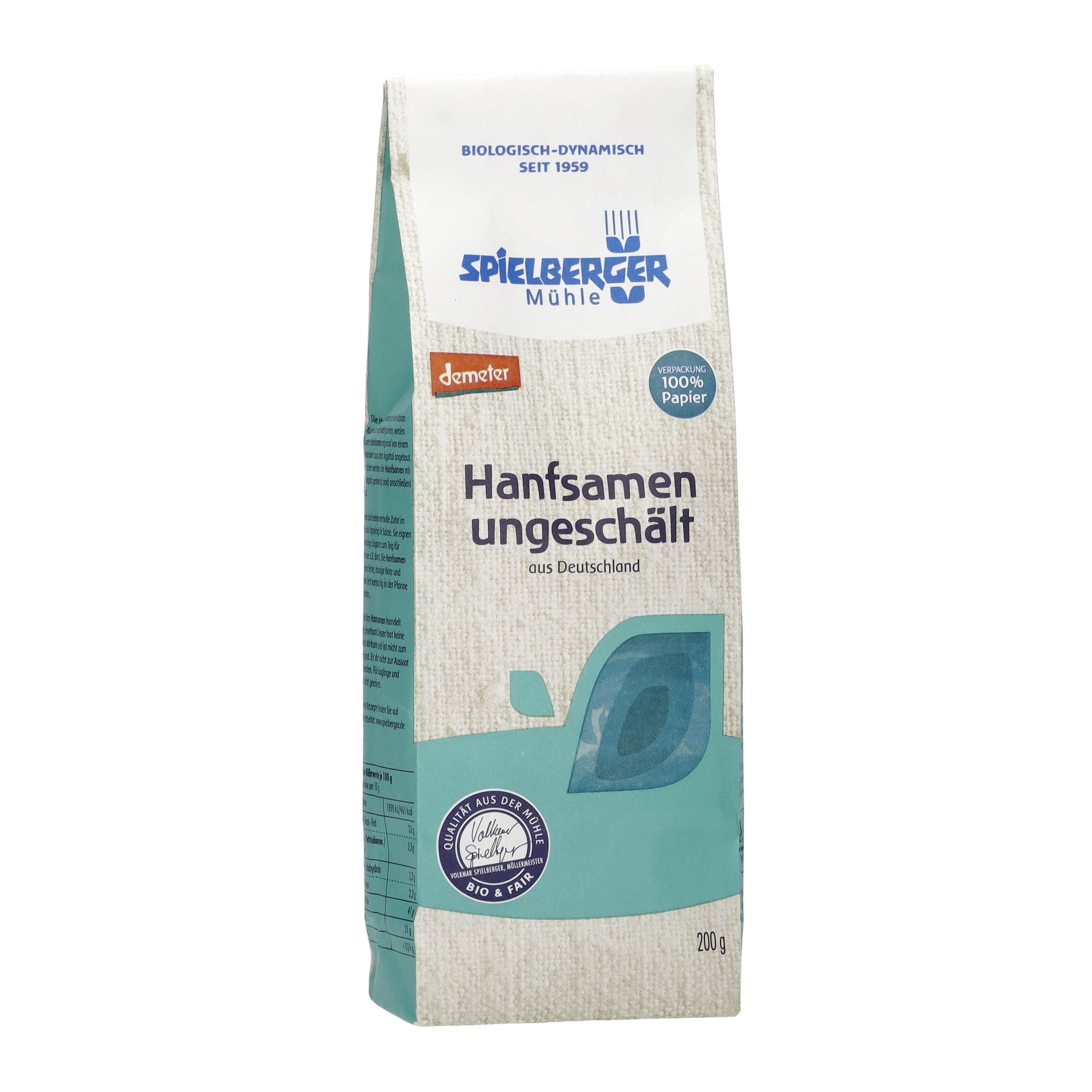 Hanfsamen ungeschält