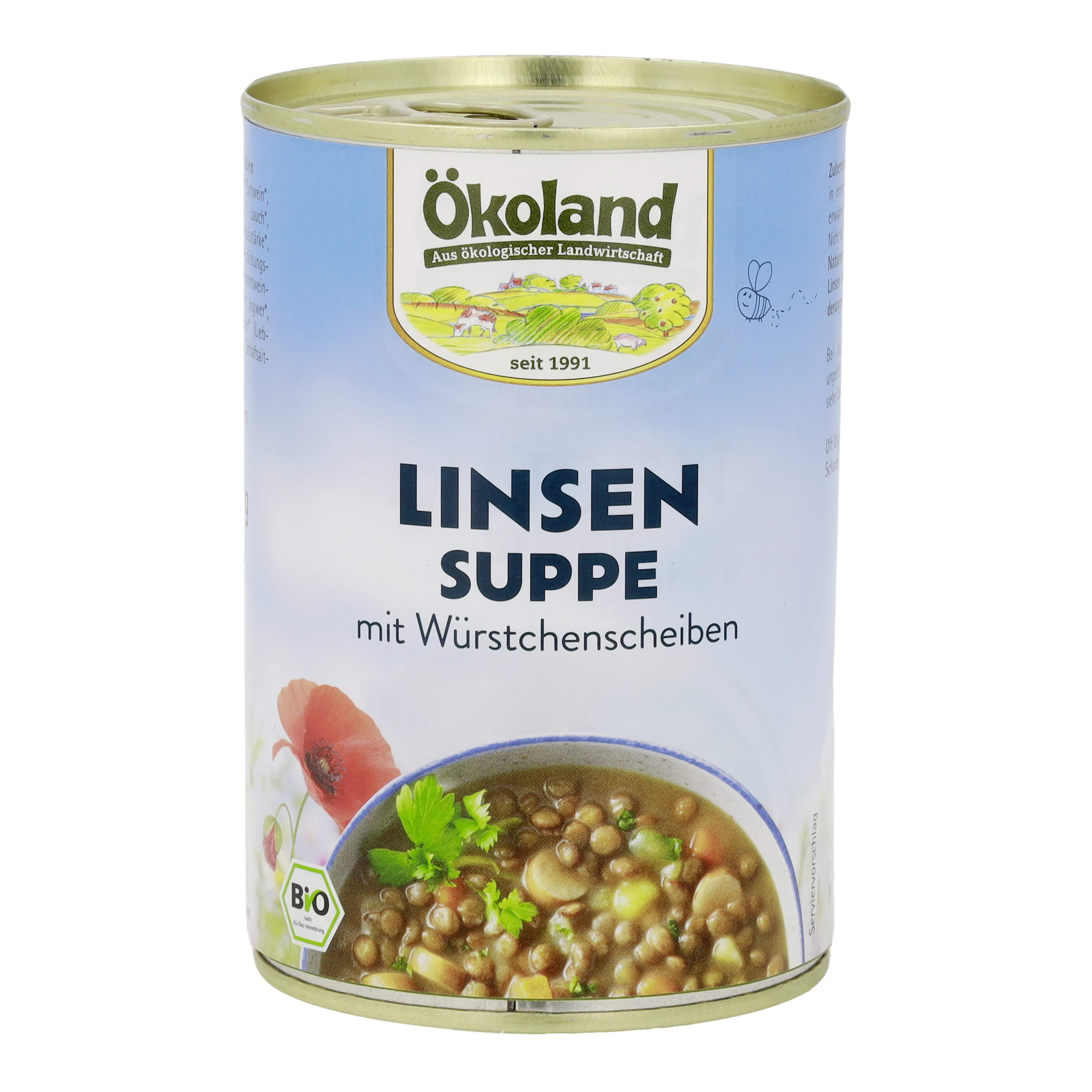 Linsensuppe (400g) mit Würstchenscheiben