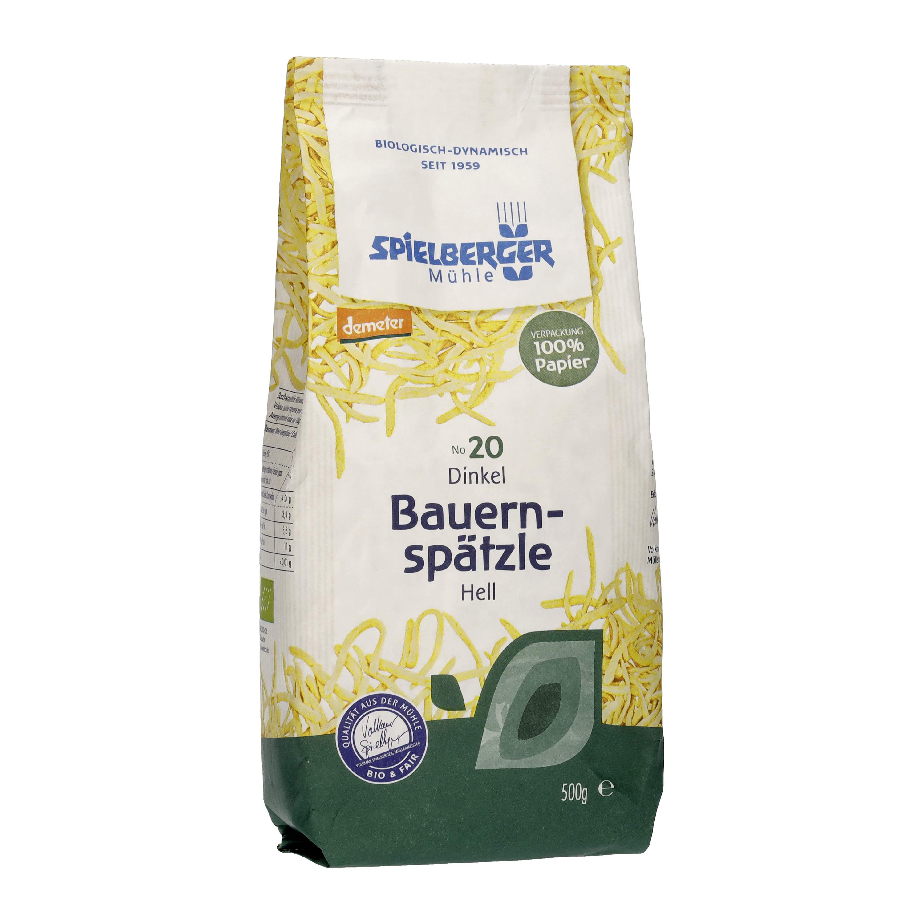 Dinkel Bauernspätzle hell