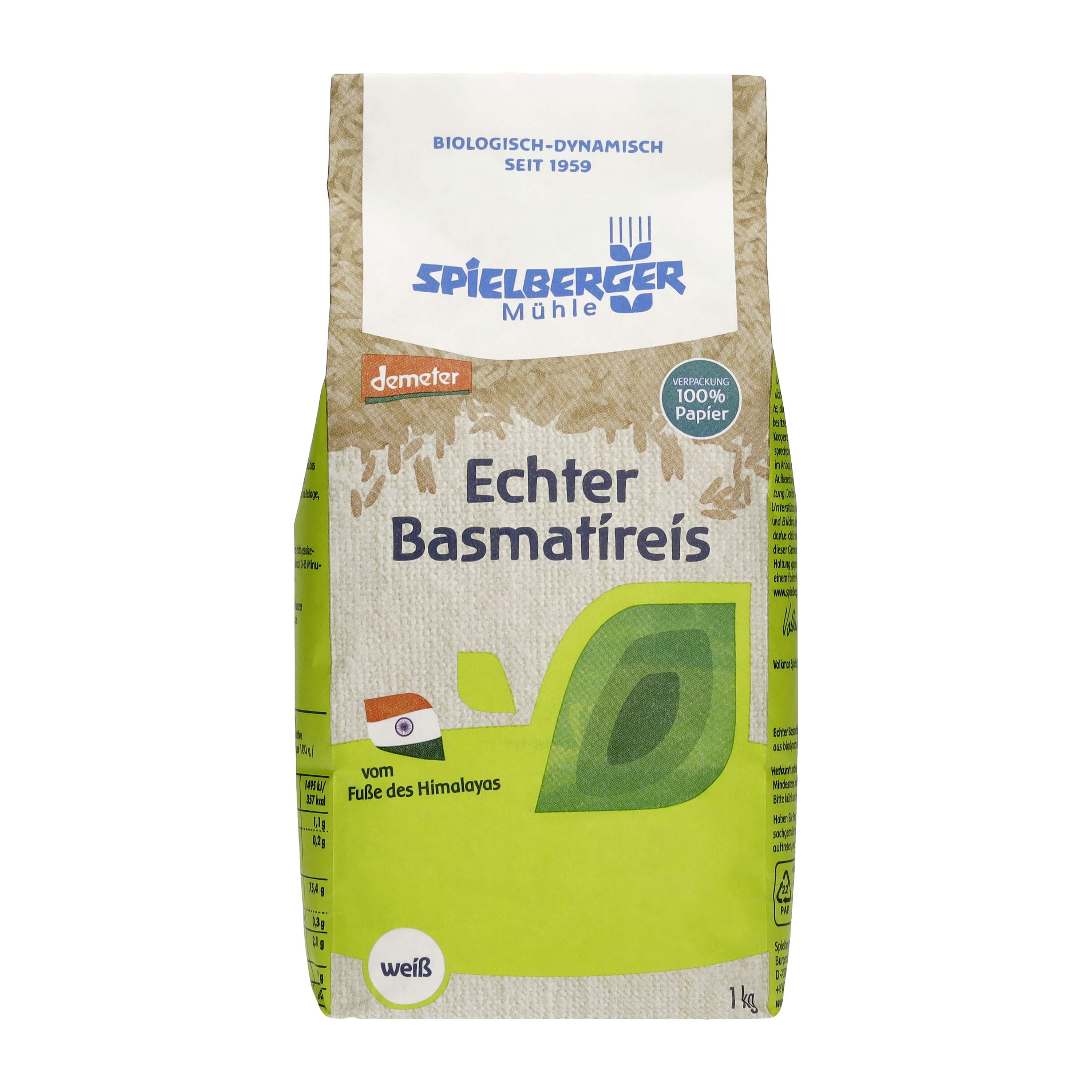 Echter Basmatireis weiß 1kg