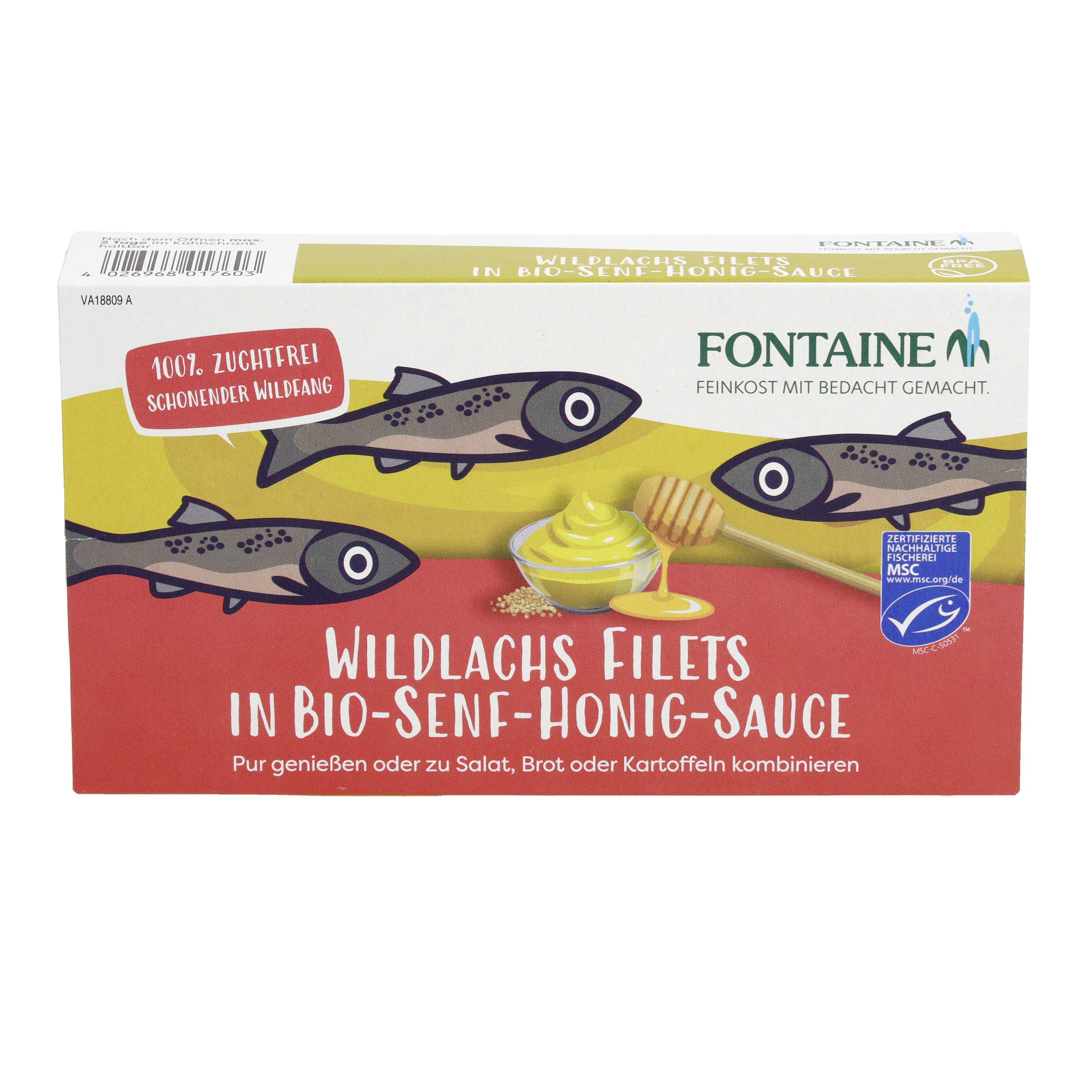 Wildlachsfilet Honig-Senfcreme