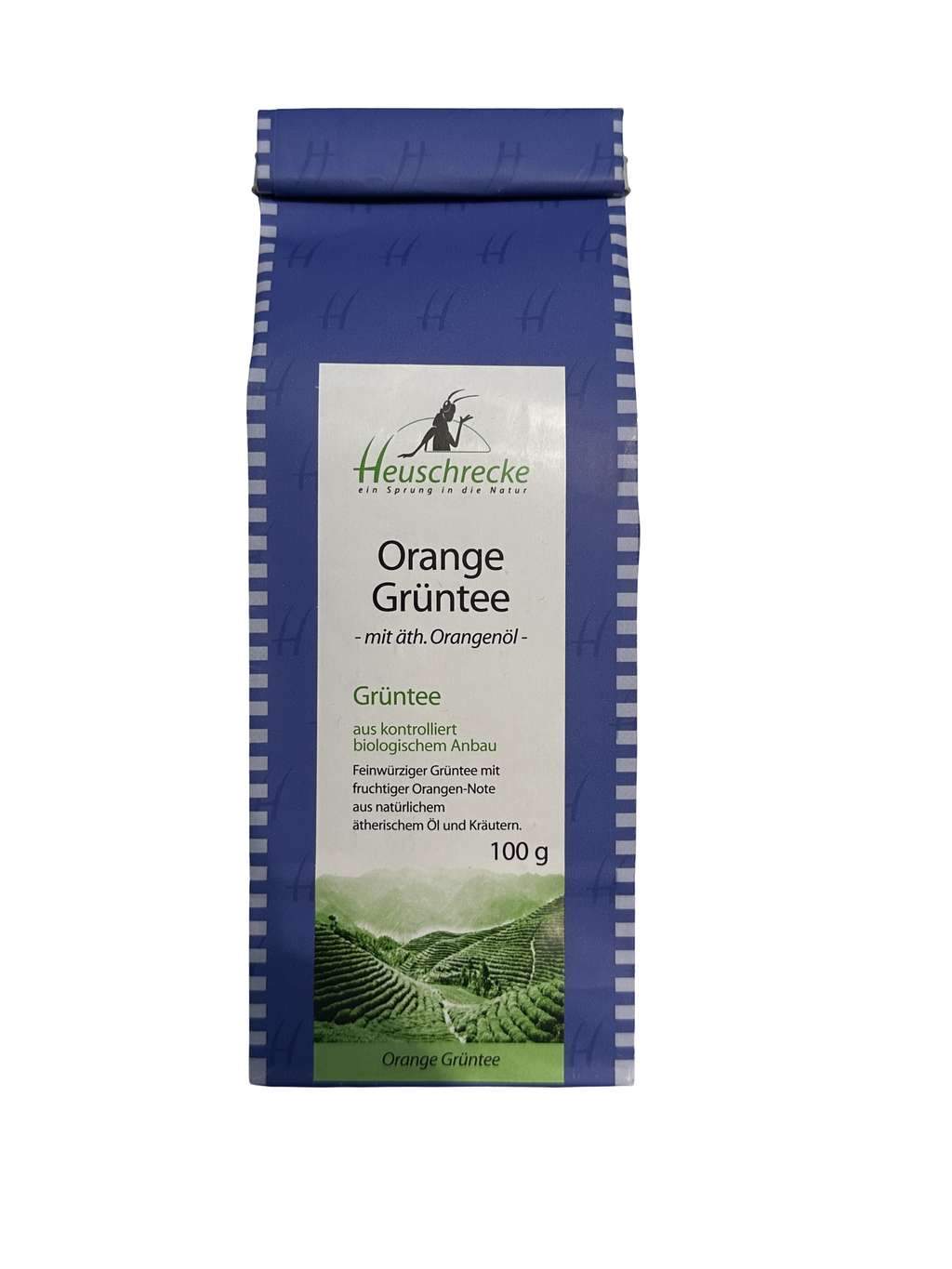 Orangen Grüntee, Heuschrecke