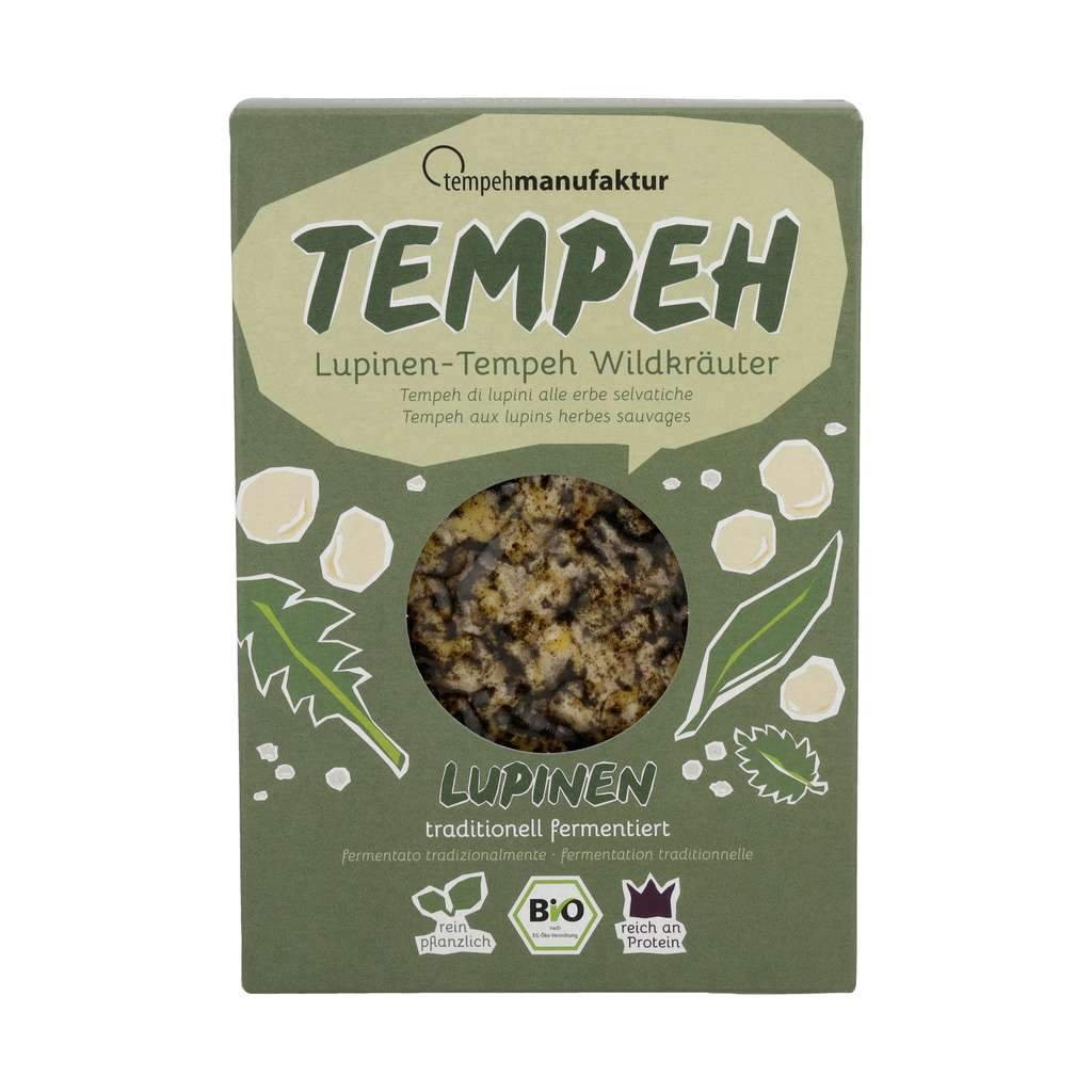 Tempeh Lupinen Wildkräuter