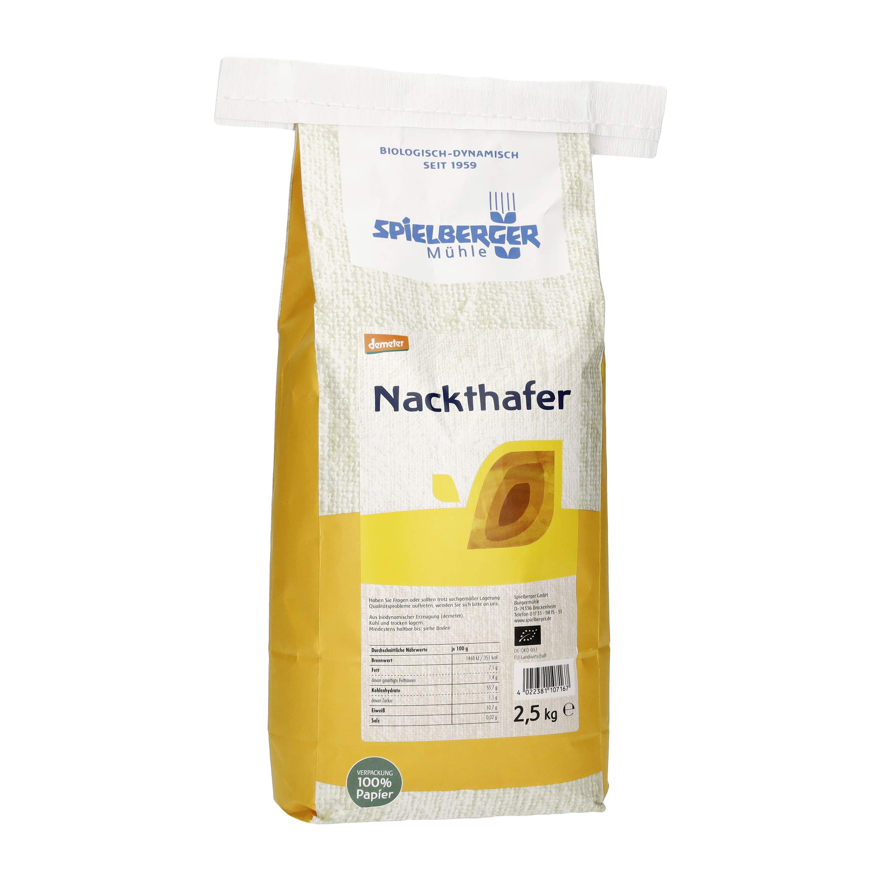 Nackthafer, demeter 2,5 kg