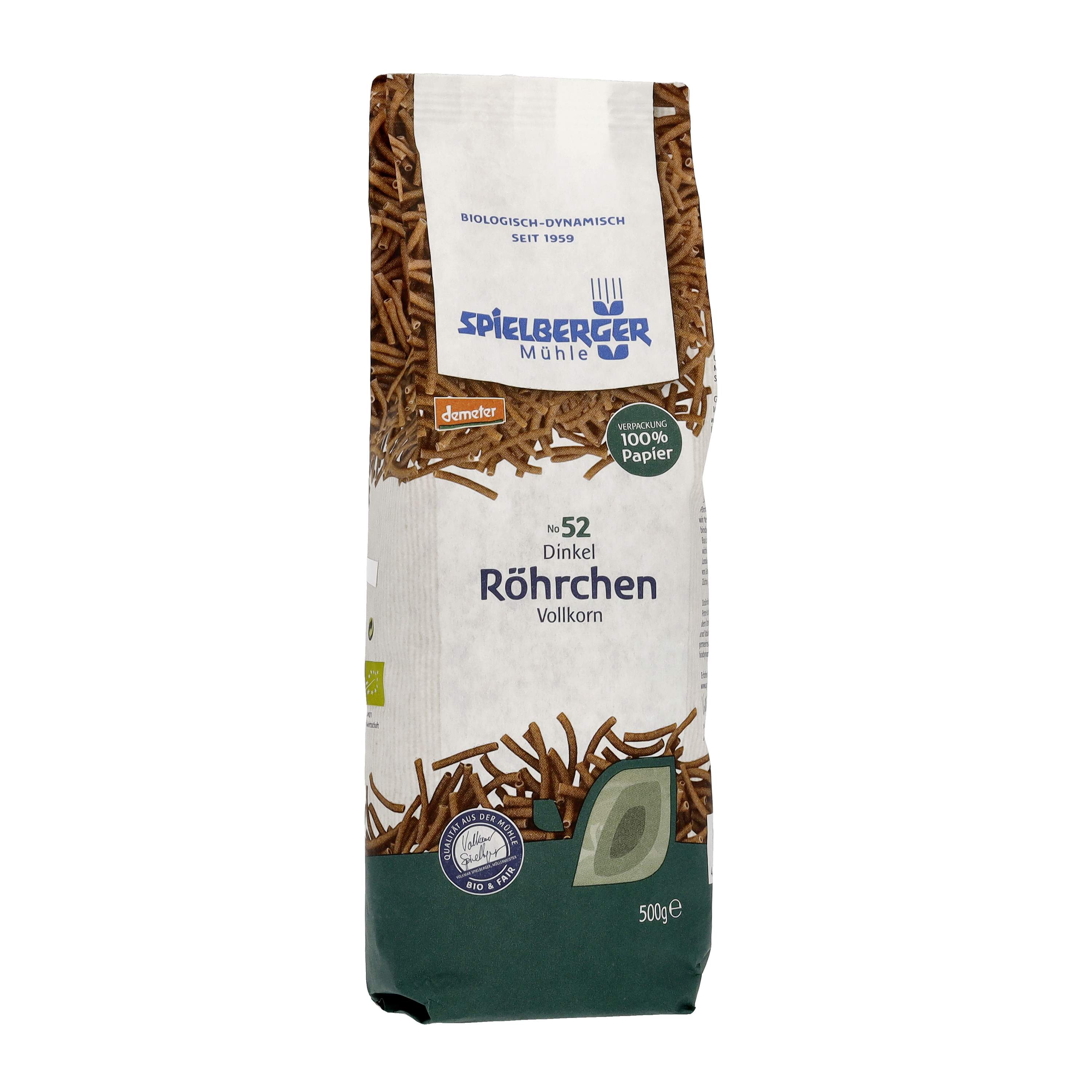 Dinkel Röhrchen Vollkorn, DEMETER