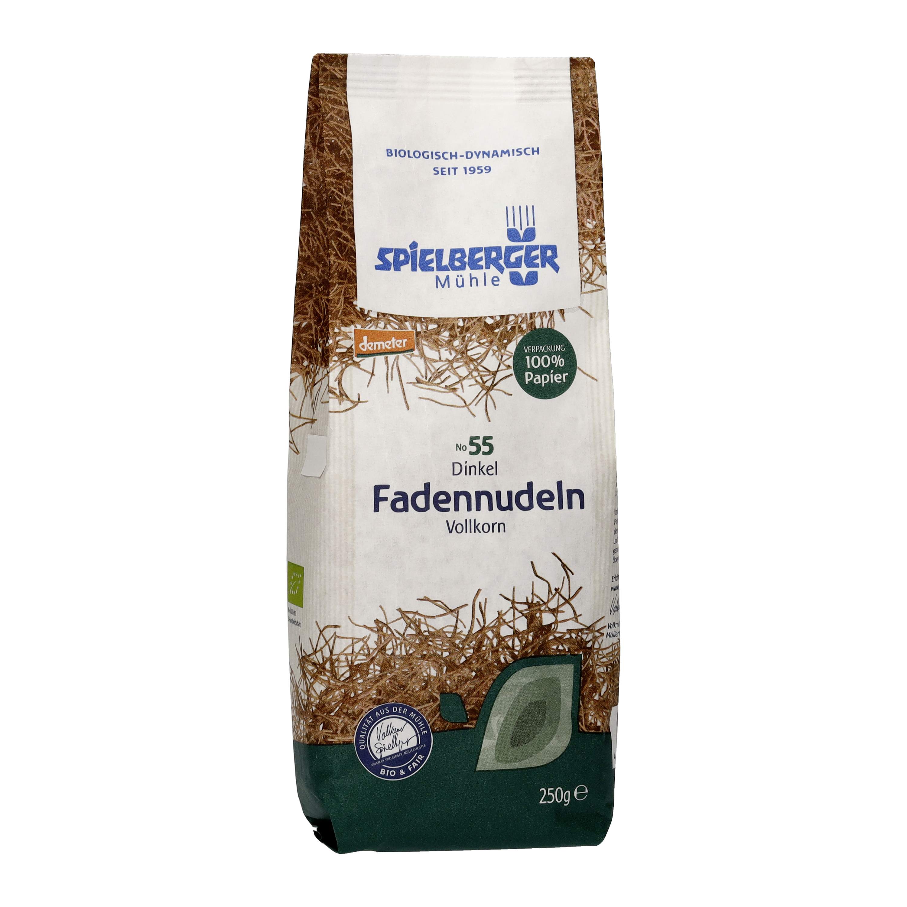 Dinkel Fadennudeln Vollkorn, DEMETER