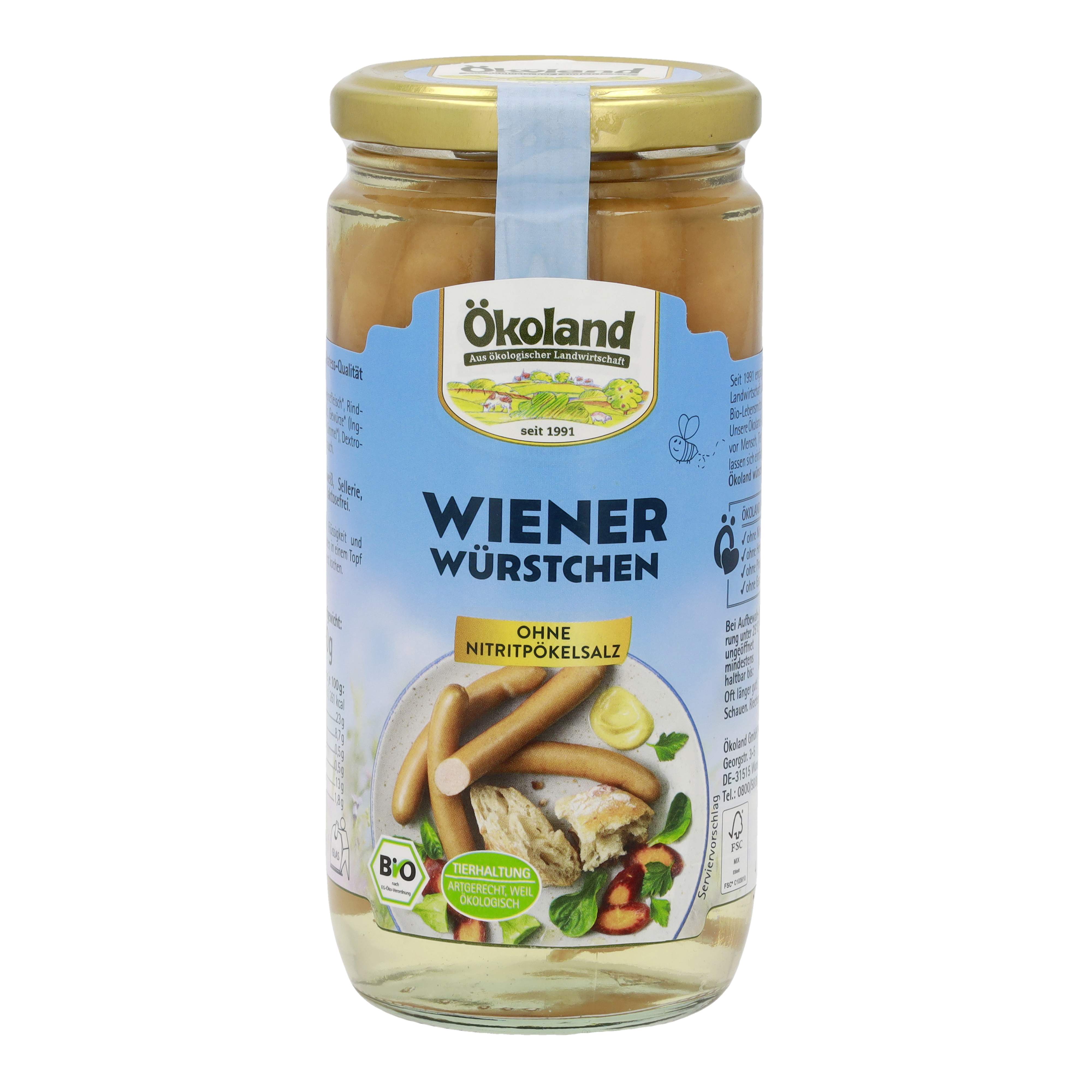 Wiener Würstchen im Glas, Ökoland