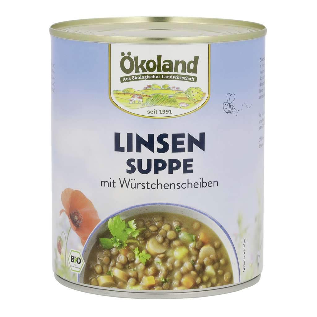 Linsensuppe (800g) mit Würstchenscheiben