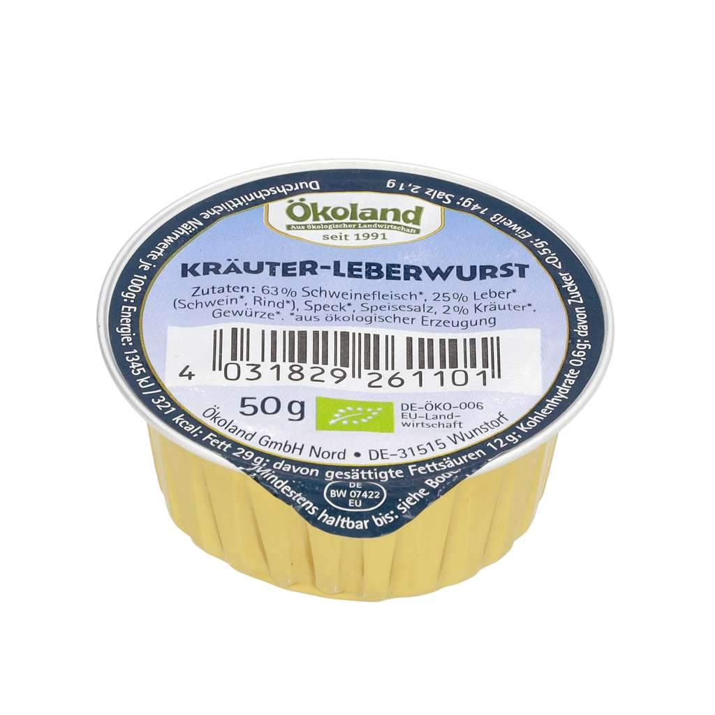 Feine Kräuterleberwurst, Dose