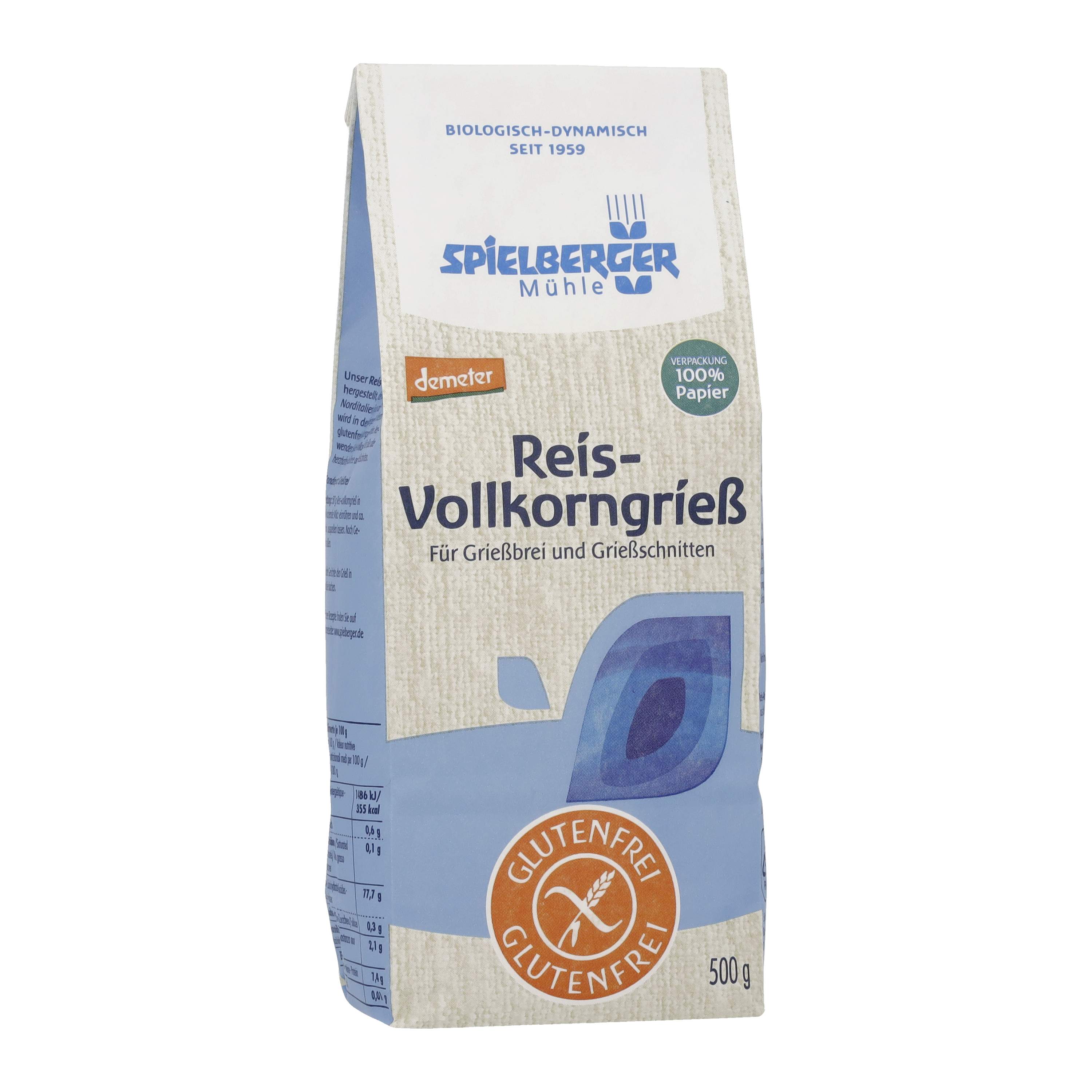 Reis Vollkorngrieß gf