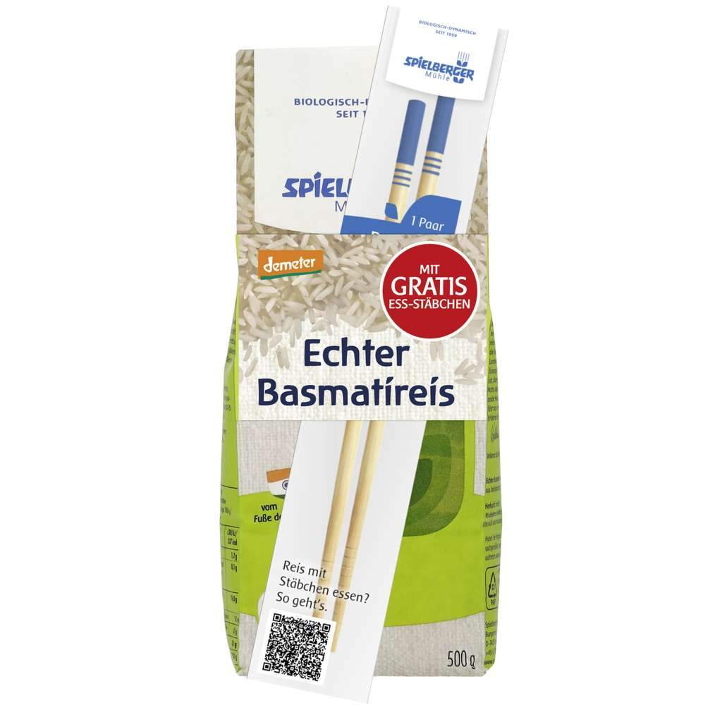Echter Basmatireis & gratis Ess-Stäbchen