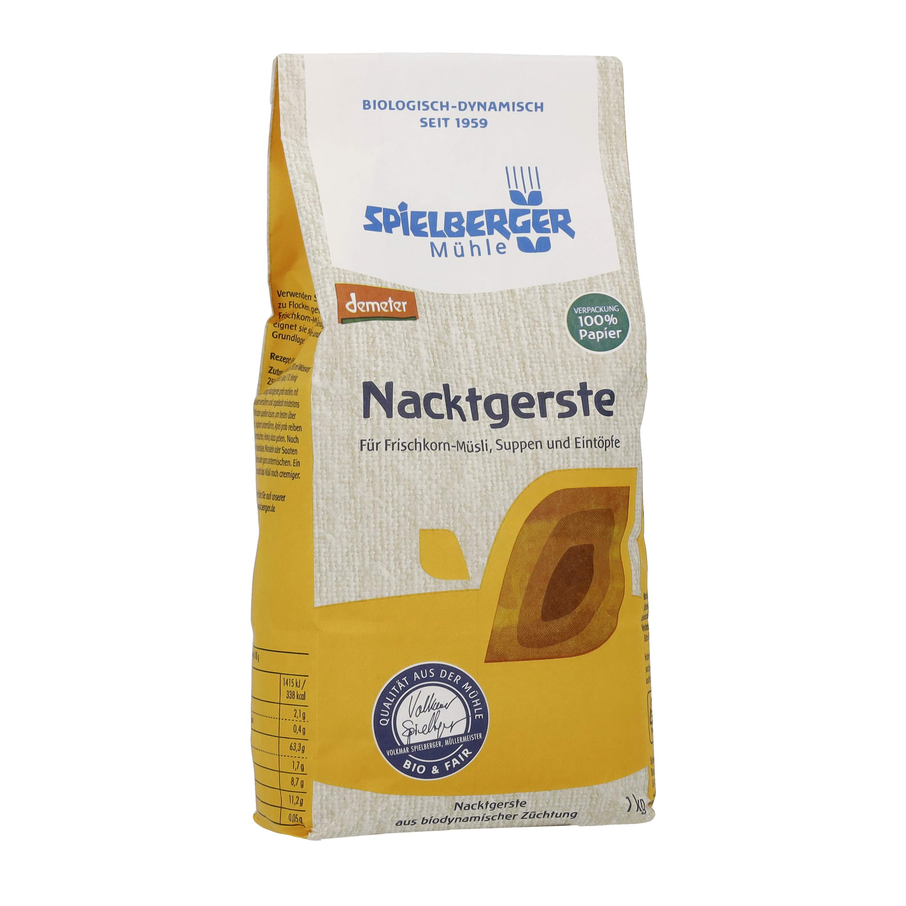 Nacktgerste 1kg, Demeter