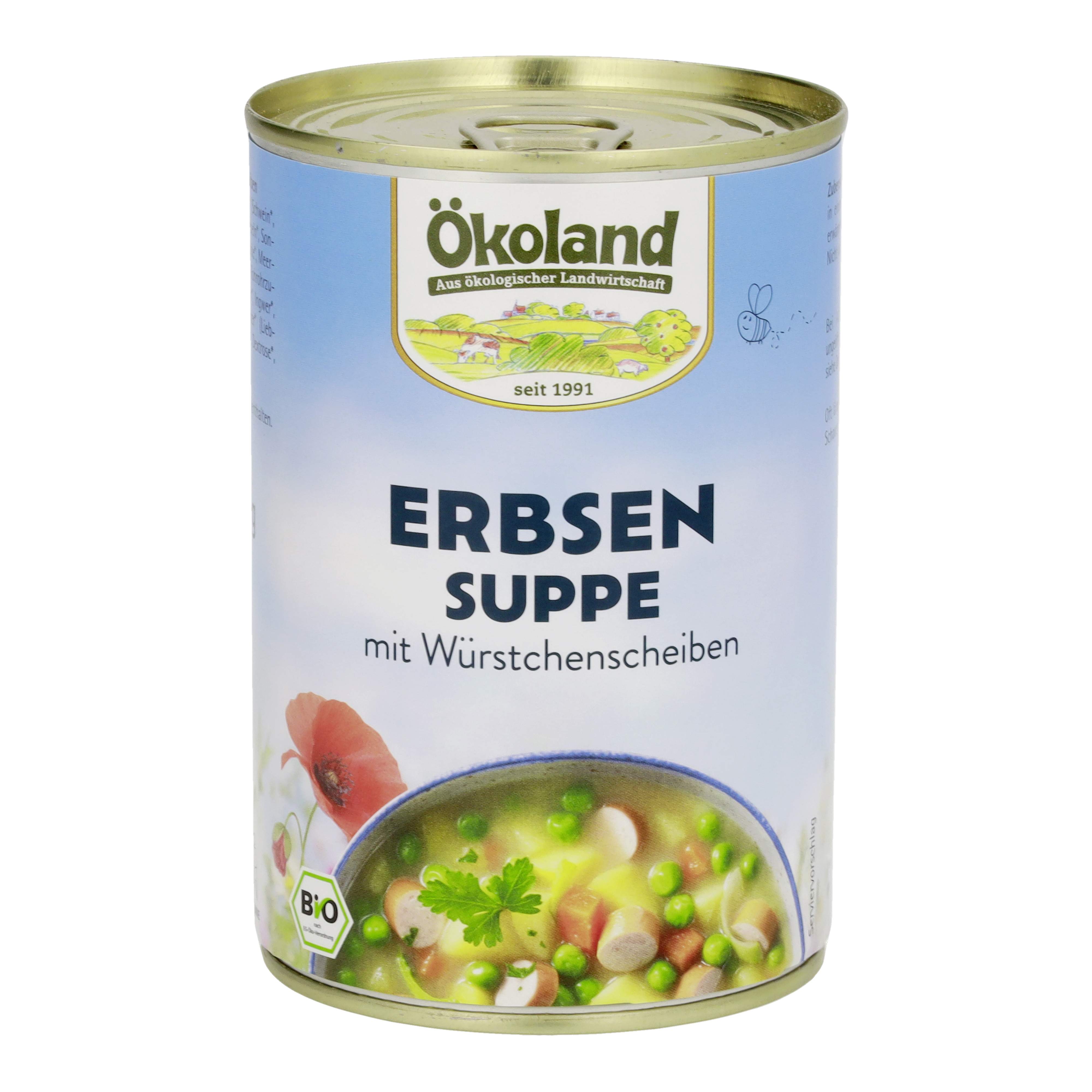 Erbsensuppe (400g) mit Würstchenscheiben